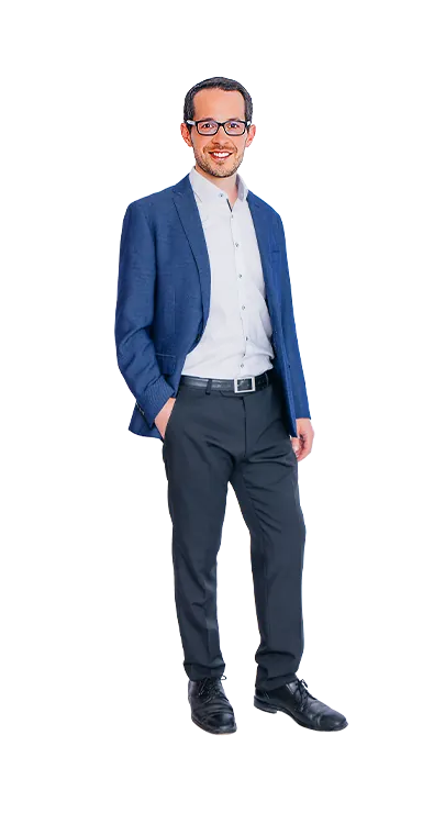 Andreas Kritsch, MSc im Business Outfit